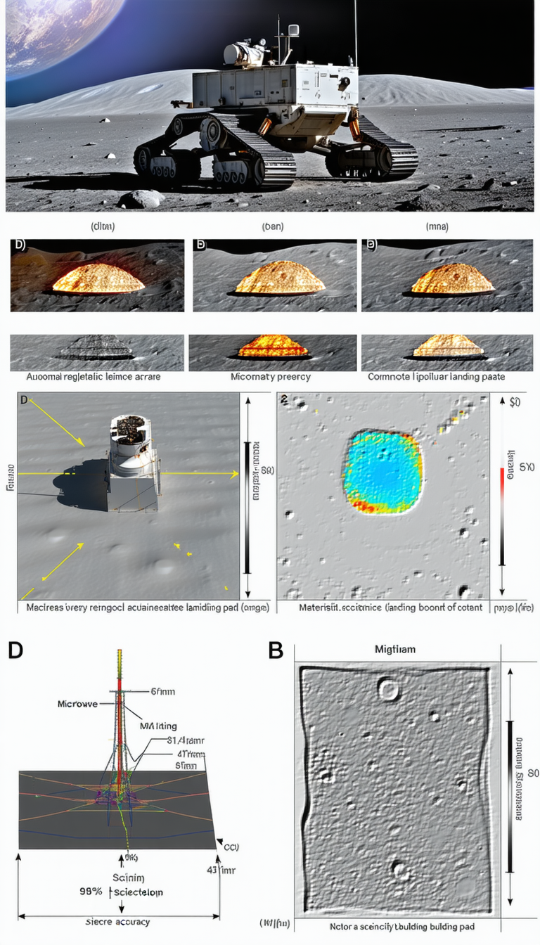 The Image Is A Series Of Graphs And Diagrams Showing The Results Of A Moon Landing