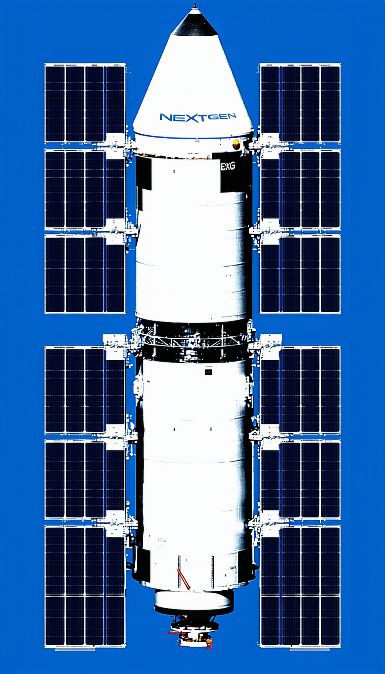 A Large White Space Shuttle Is Docked At The International Space Station