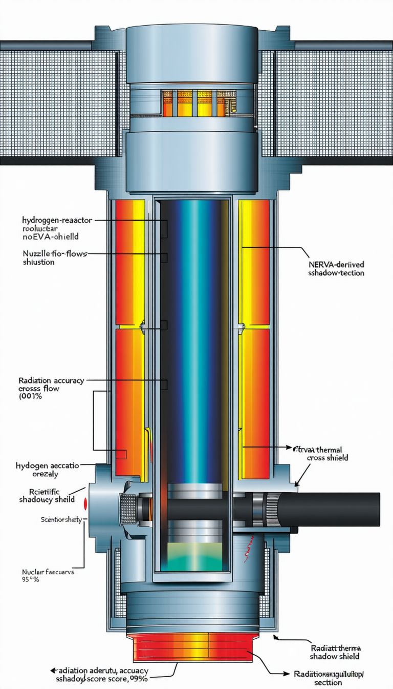 The Image Is A Diagram Of A Machine, Likely A Nuclear Reactor, With Various Parts Labeled