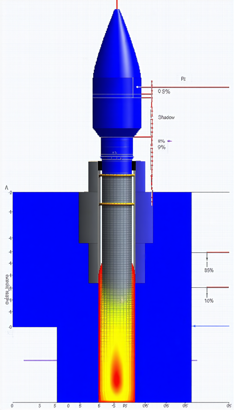 A Blue Pipe Is Shown In A 3d Model