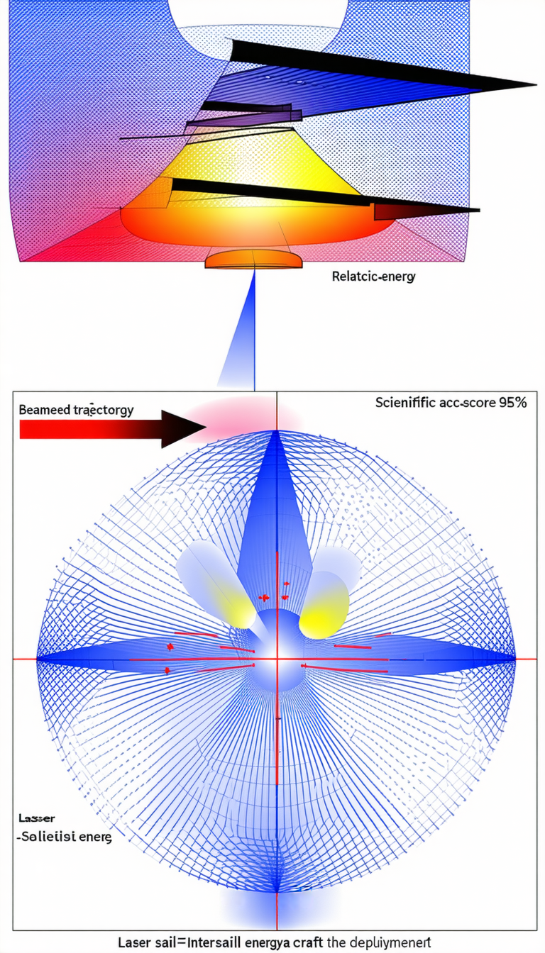graphic representation beam light passing