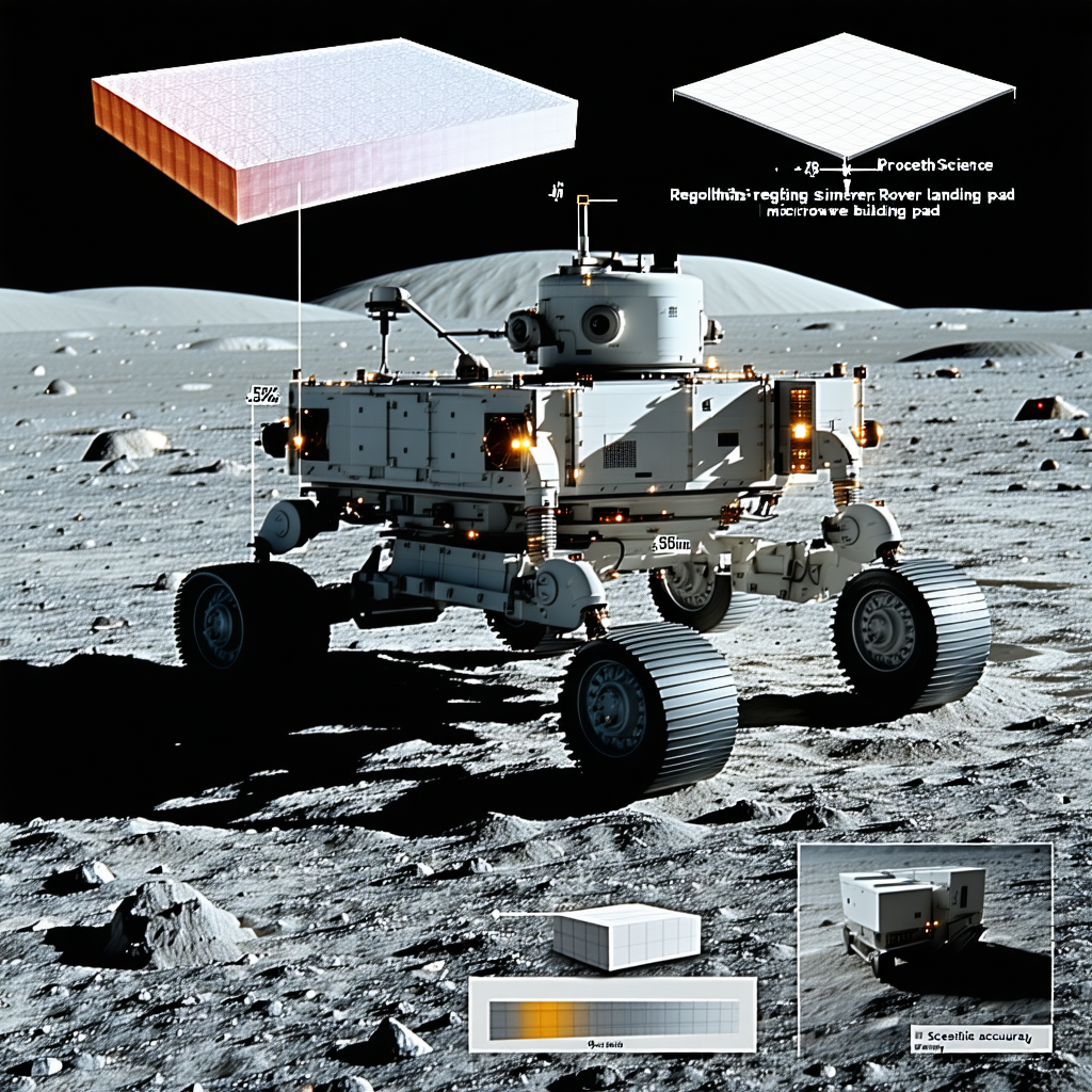 A White Robotic Vehicle, Possibly A Rover, Parked On A Rocky Surface