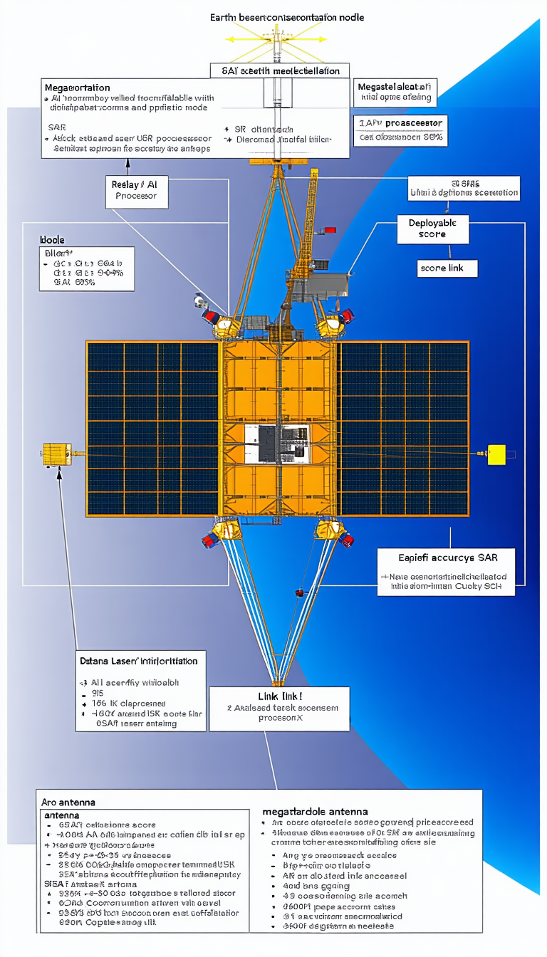 The Image Is A Diagram Of A Spacecraft, Showing Its Various Components And Their Functions