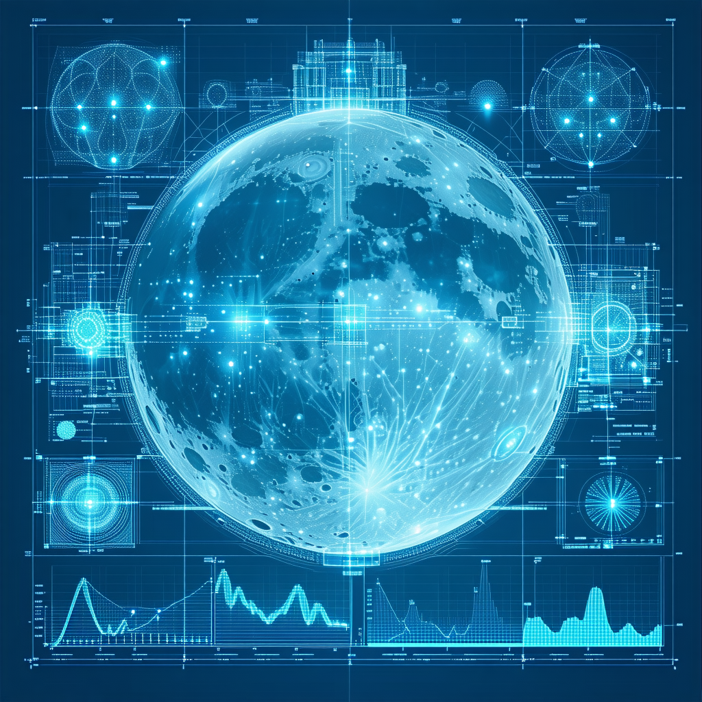A Blue And White Globe Of The Earth, With A Moon Visible In The Upper Right Corner