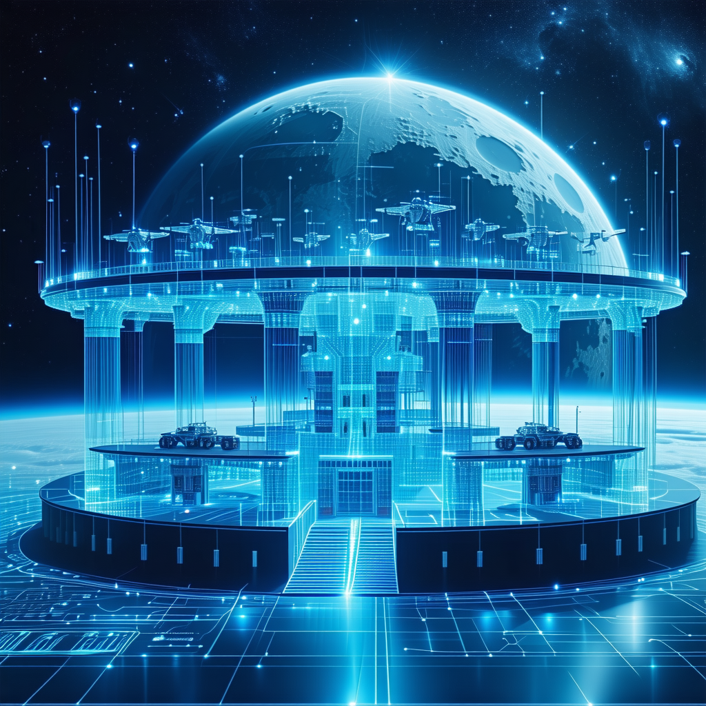 A Futuristic Building With A Large Dome-shaped Structure At Its Center