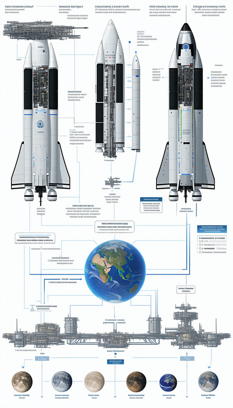The Image Is A Diagram Showing The Relationship Between A Space Shuttle And The Earth