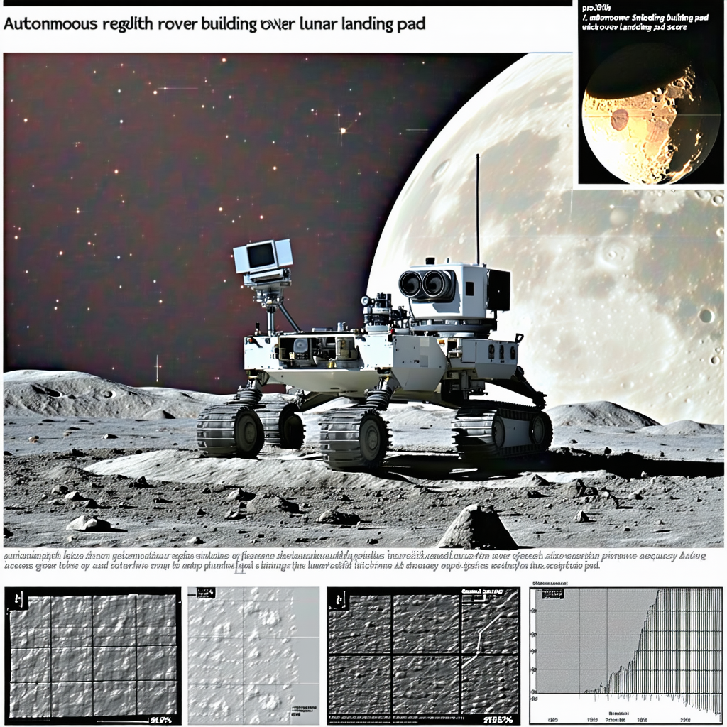 A White Rover Vehicle On The Surface Of The Moon
