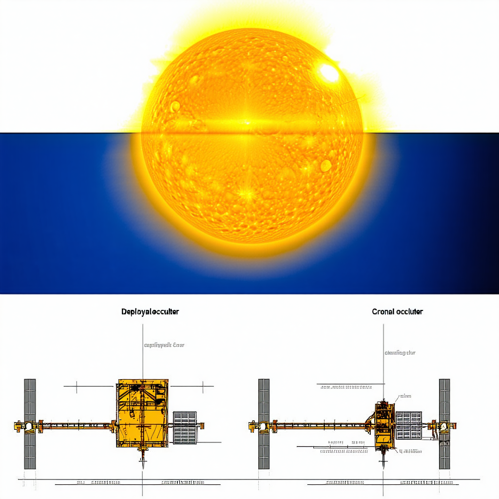 A Yellow Sun In The Center Of The Frame, With A Blue Sky Surrounding It