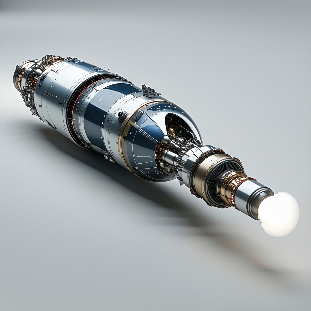 A Large, Long, And Thin Spacecraft Is Shown In A Close-up View