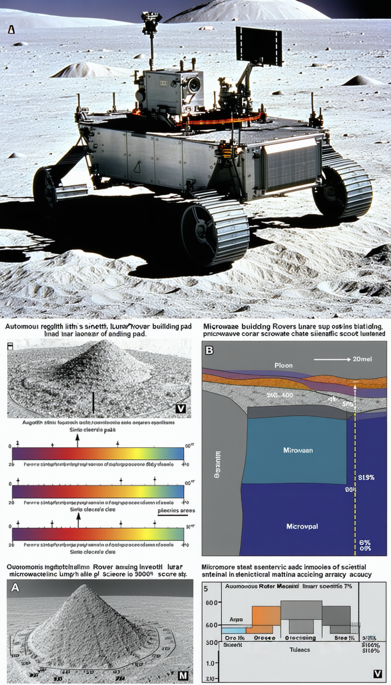 A Large Robotic Vehicle, Likely A Rover, Sitting On A Rocky Surface