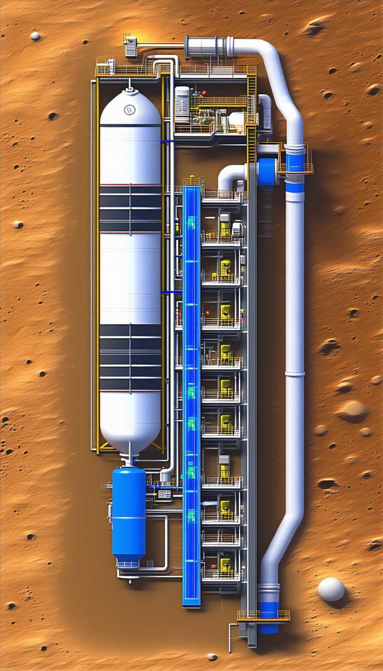A Large White Pipe Is Connected To A Series Of Smaller Pipes