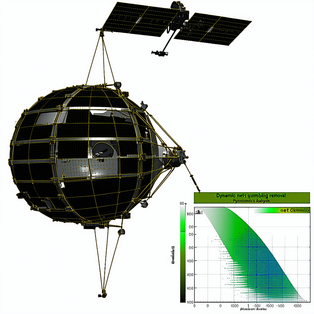 A Large, Round, Black Object That Appears To Be A Spacecraft Or A Satellite