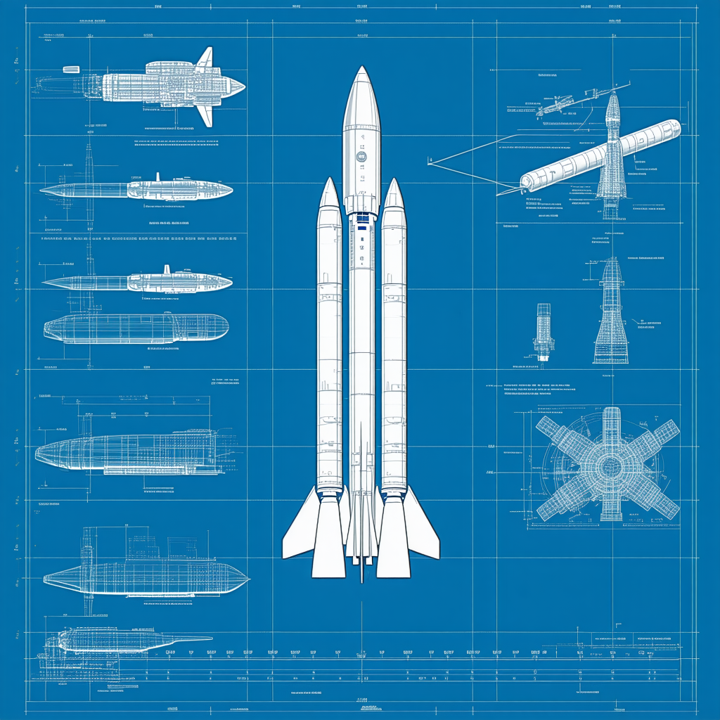 A Blue Diagram Shows A Space Shuttle And A Submarine