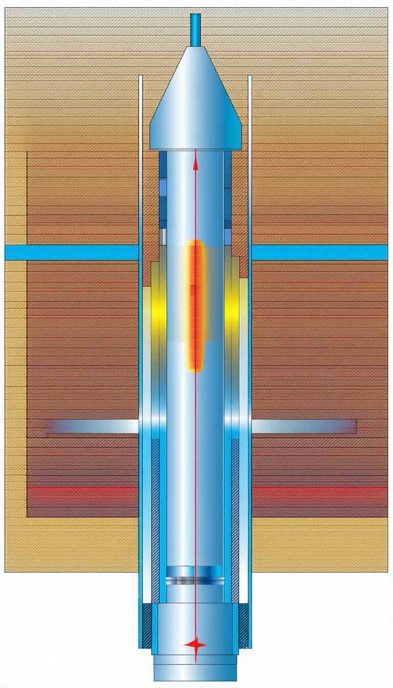 A Large Metal Pipe Is Shown In The Image