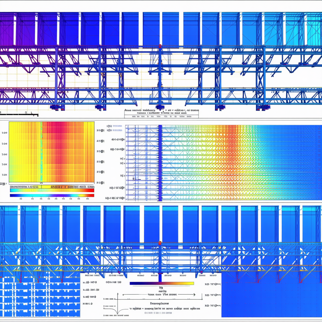 The Image Is A Blue And White Drawing Of A Large Structure, Possibly A Stadium Or A Building