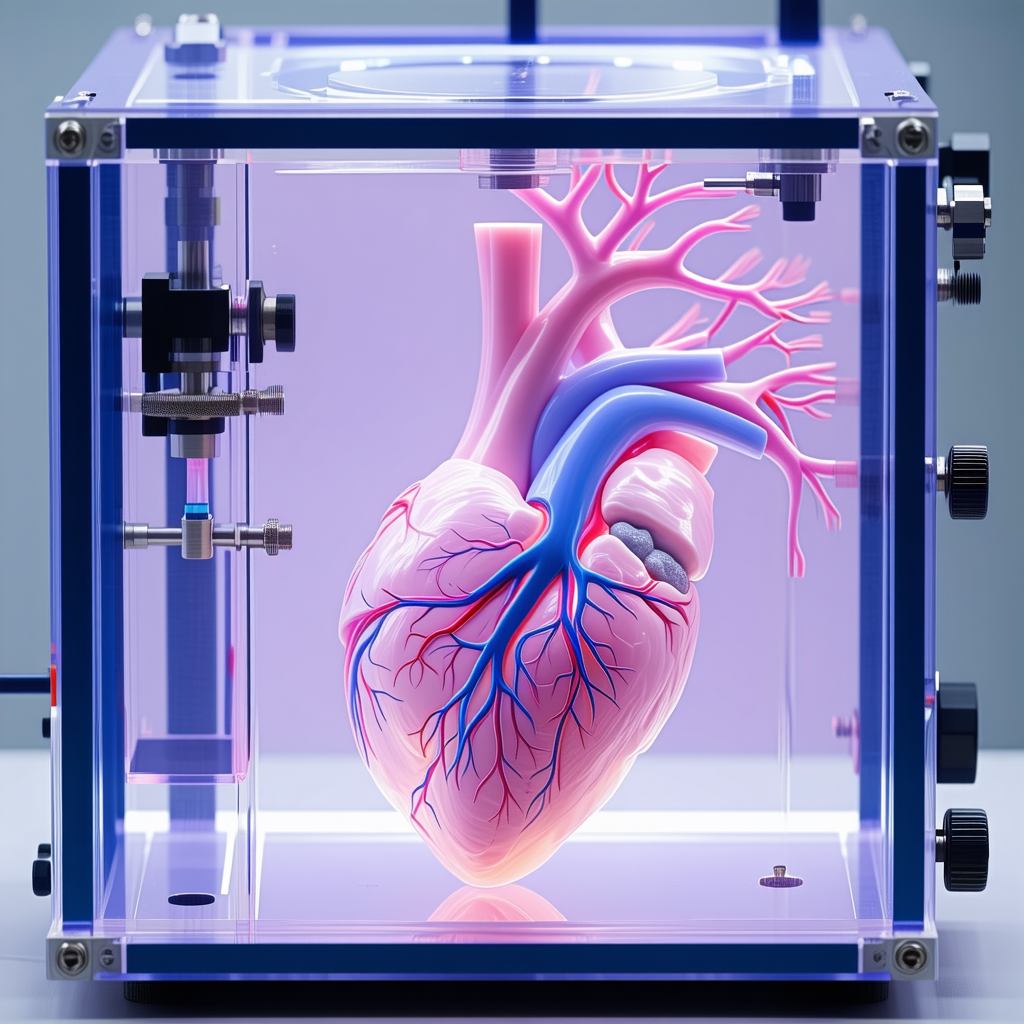 A Heart On Display, Likely In A Museum Or A Similar Setting