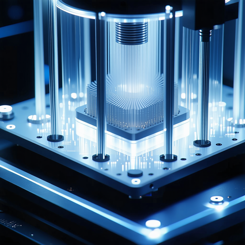 A Machine Is Shown With A Light Shining On It