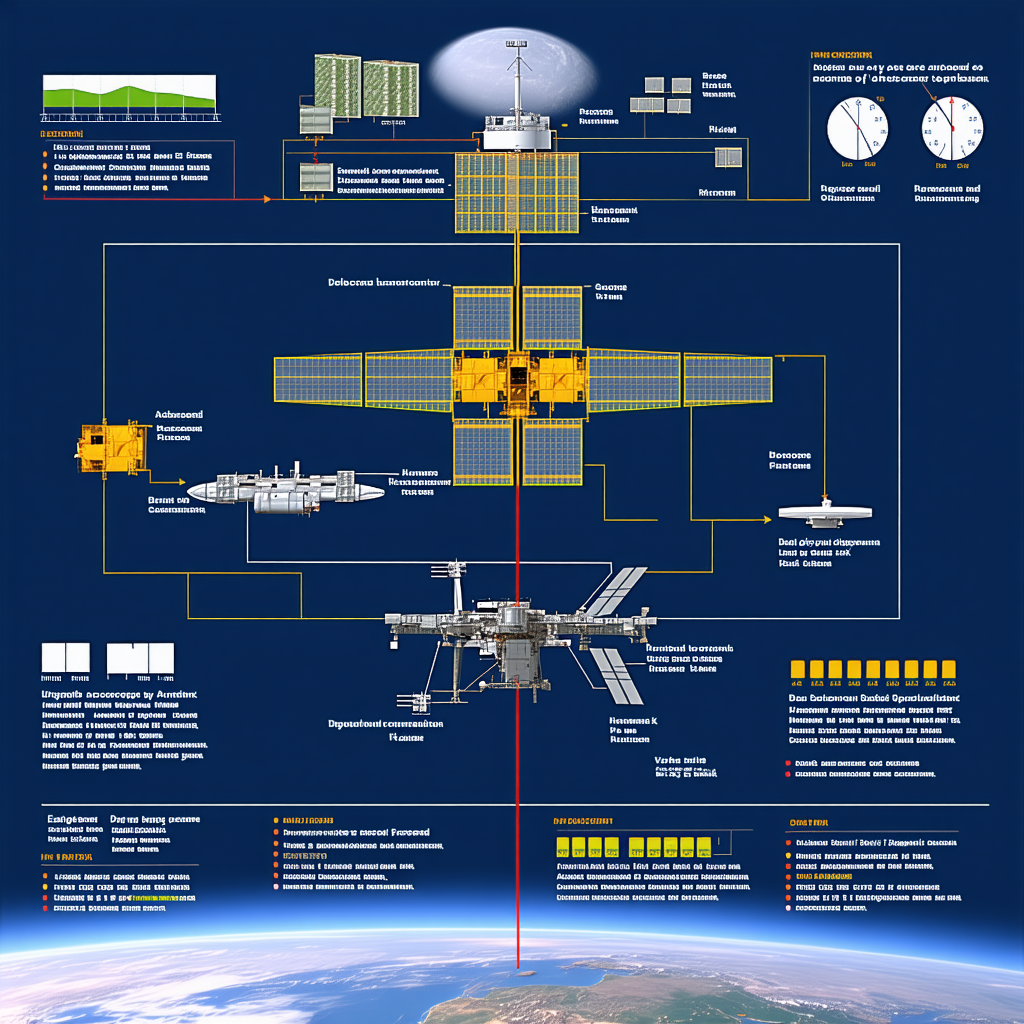 The Image Is A Diagram Of A Space Station, Showing The Various Components And Their Functions