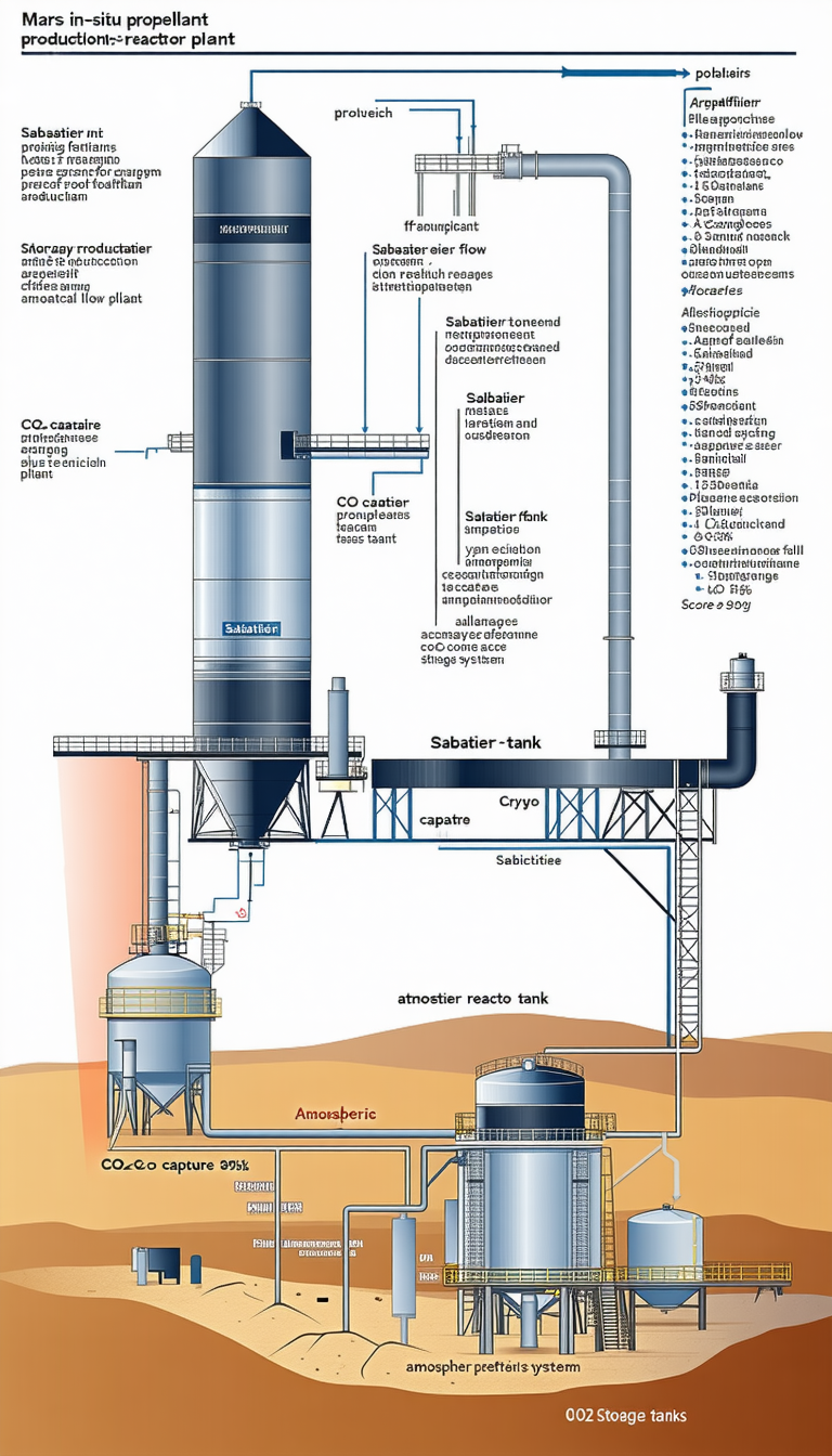 The Image Is A Diagram Of A Chemical Plant, Showing The Process Of Creating A Product