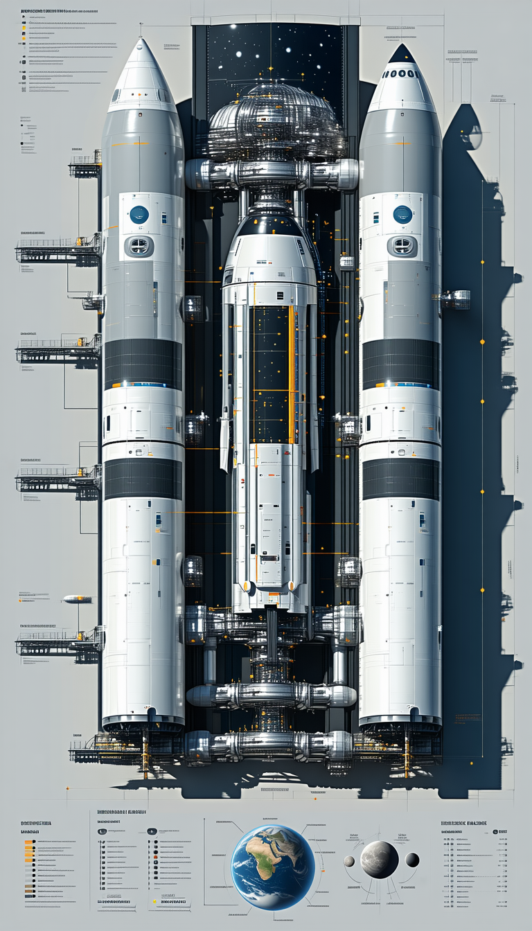 In The Image, There Is A Large White Space Shuttle That Is Being Assembled