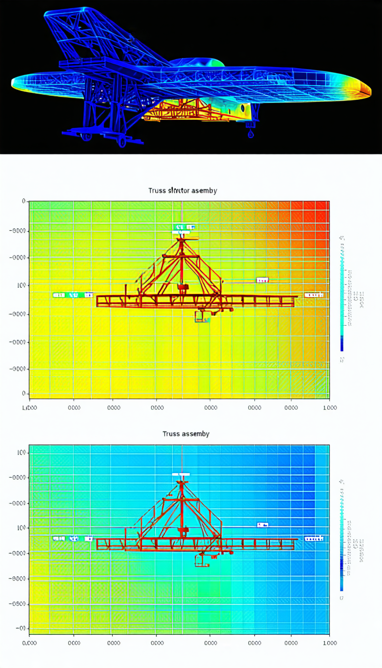 A Large Red Structure Is Shown In A Computer Graphic