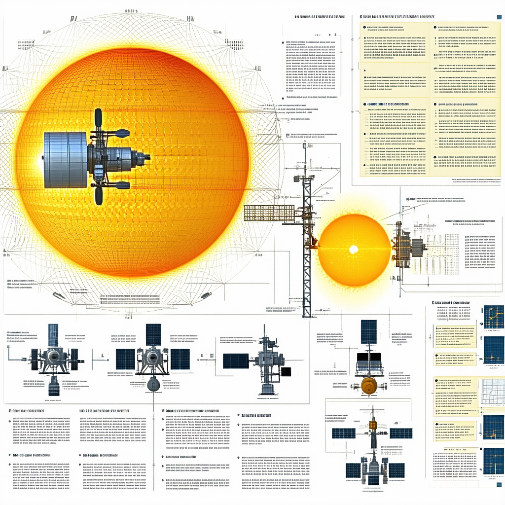 A Large Poster Is Displayed, Showing A Detailed Diagram Of A Space Station