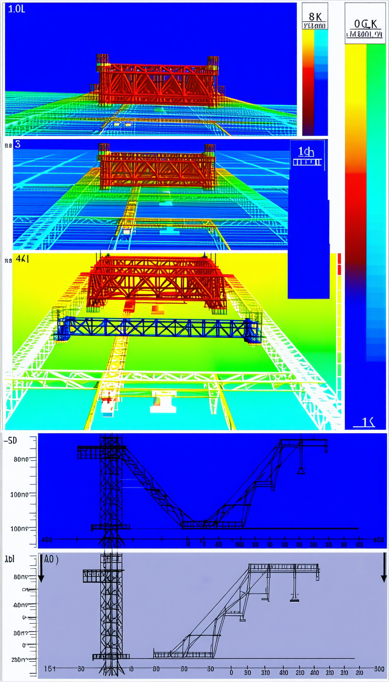 The Image Is A 3d Model Of A Large Crane, Which Is A Type Of Construction Equipment
