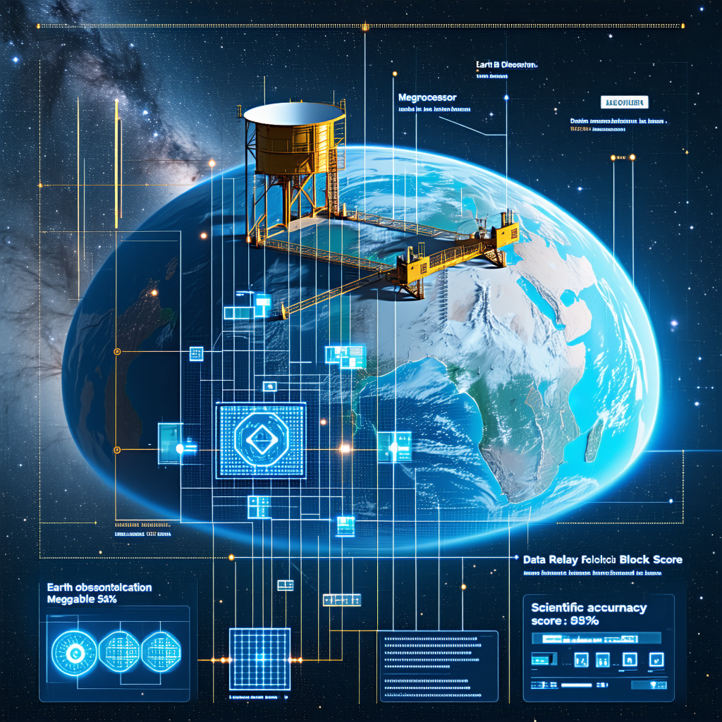 The Image Is A Diagram Of A Space Station, Showing The Various Components And Their Functions