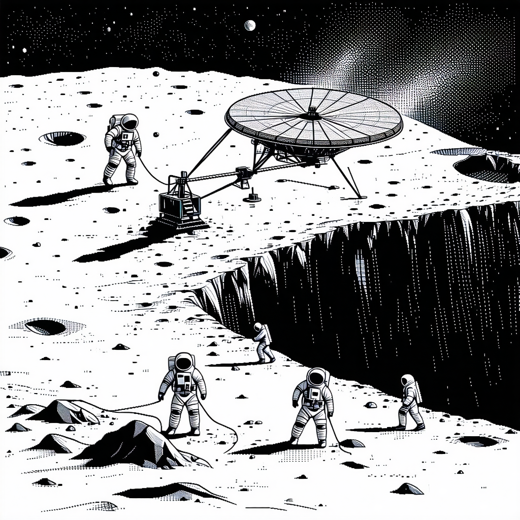 In The Image, There Is A Group Of Six Astronauts Standing On The Moon