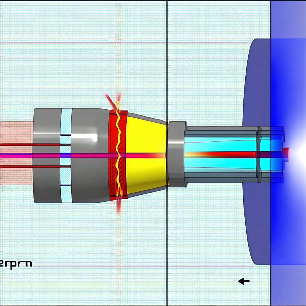 A Close-up Of A Yellow And Red Object, Possibly A Rocket Or A Spacecraft