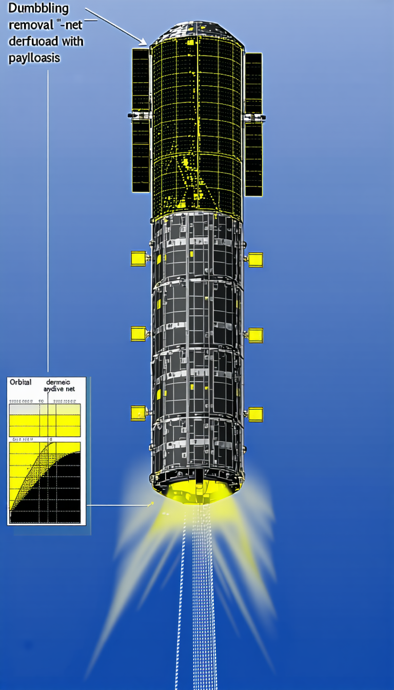 A Space Shuttle Is Shown In A Blue Sky, With A Yellow Light Coming From The Bottom Of The Shuttle
