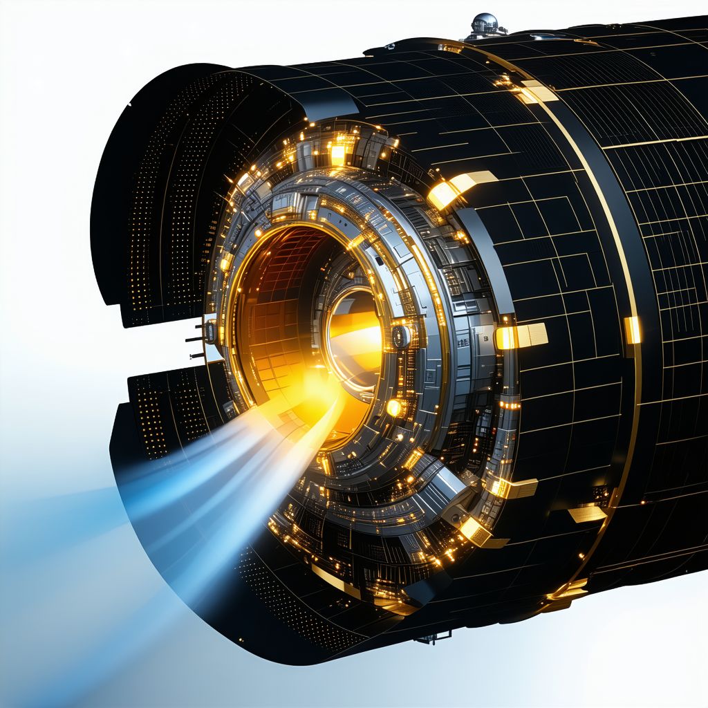 A Futuristic Spacecraft With A Large