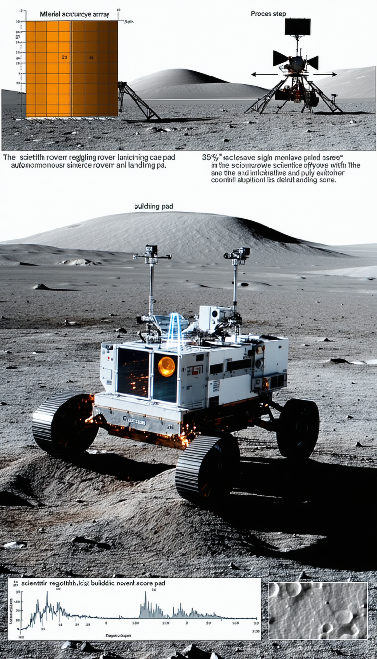 A White Rover Vehicle On A Dirt Road, Possibly On A Planet