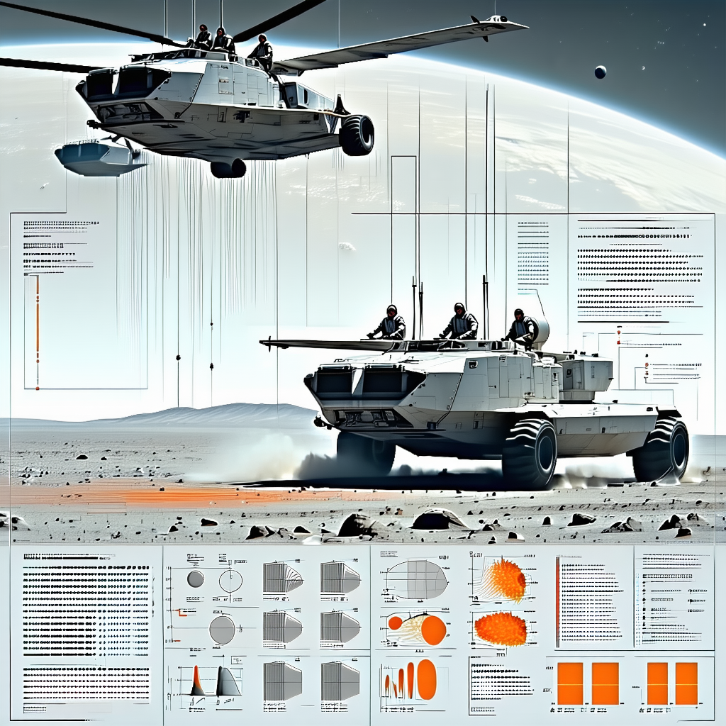 A Military Helicopter Is Flying Above A Tank, With The Tank Driving On A Dirt Road