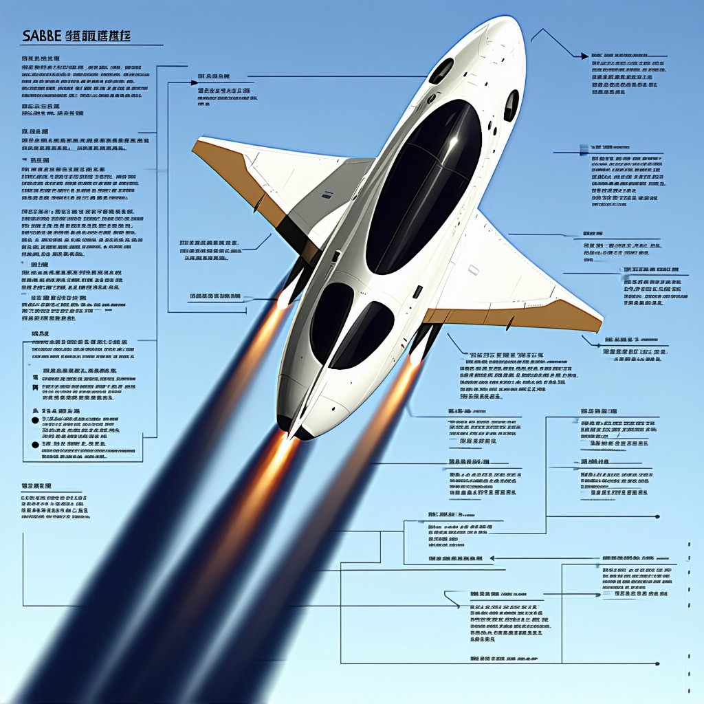 A White And Orange Jet Is Shown In A Diagram, With Its Various Parts Labeled