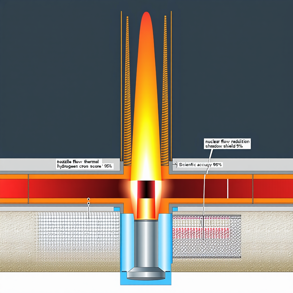 A Blue And Red Diagram Shows A Flame Coming Out Of A Pipe