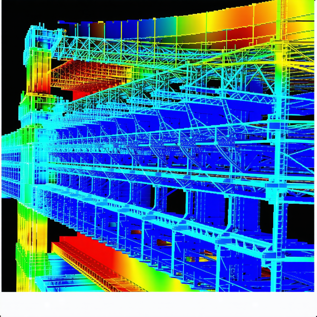 The Image Is A 3d Model Of A Large Building, Possibly A Factory Or A Warehouse
