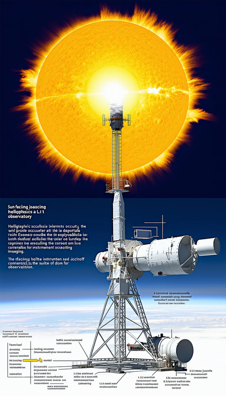 A Large White Satellite With A Sun Shining On It