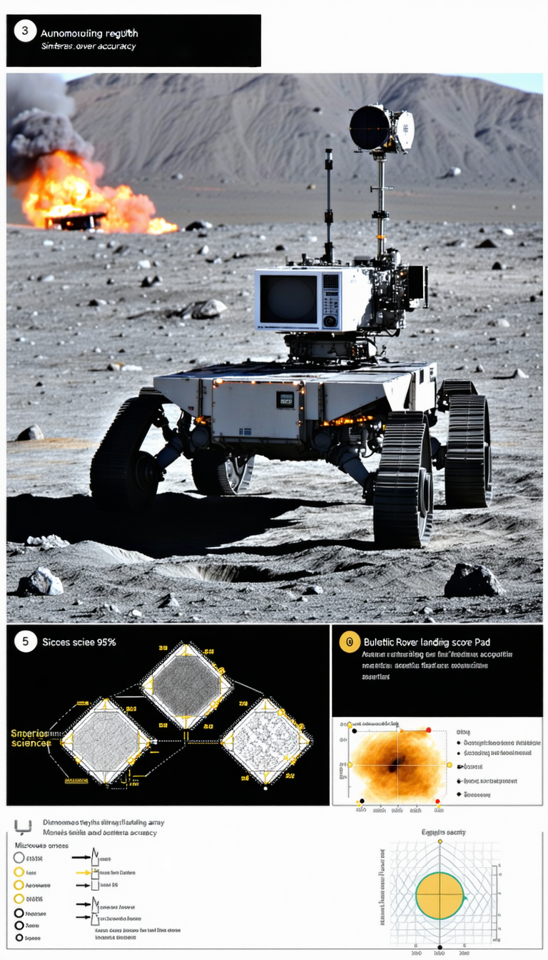 A Robotic Vehicle, Possibly A Rover, On A Rocky Terrain