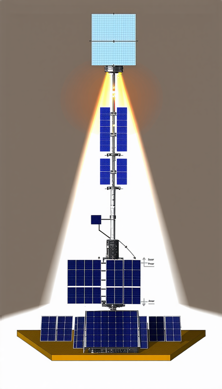 A Solar Panel System With A Large Number Of Solar Panels