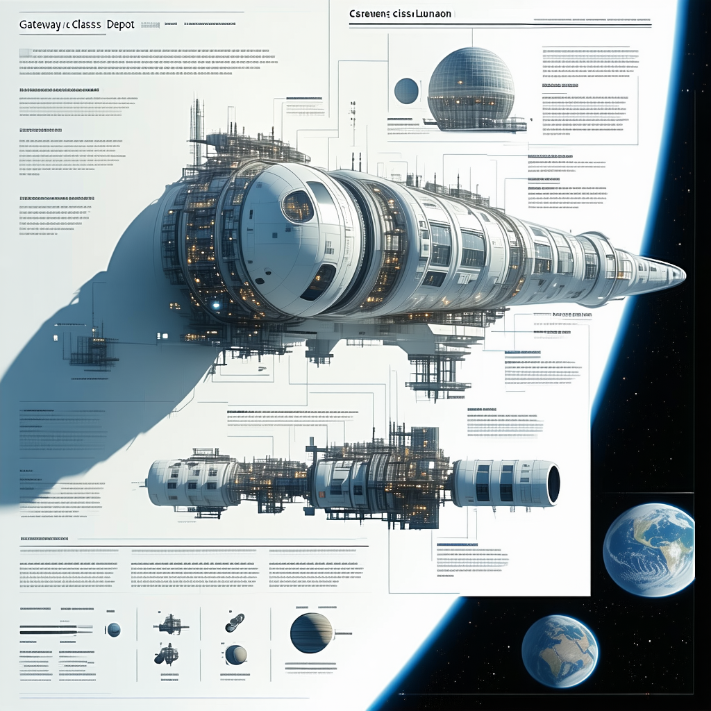 large spacecraft shown diagram