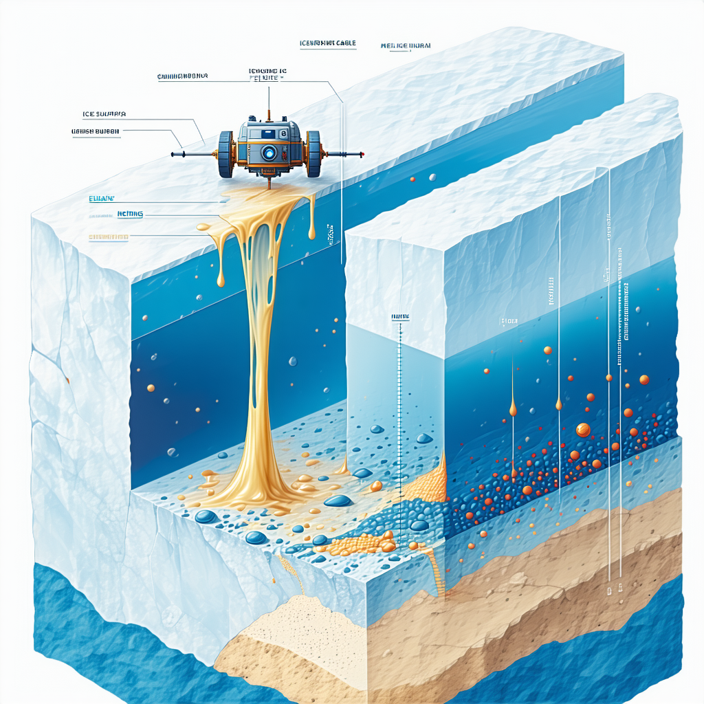 A Cartoon Illustration Of A Submarine Is Shown, With A Yellow Substance Pouring Out Of It