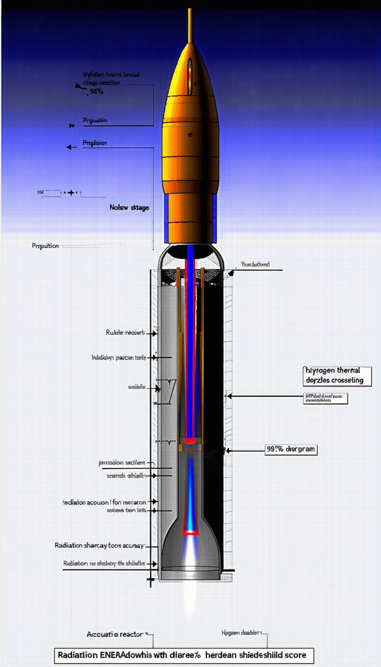 The Image Is A Diagram Of A Large, Cylindrical Object With A Red And Blue Stripe