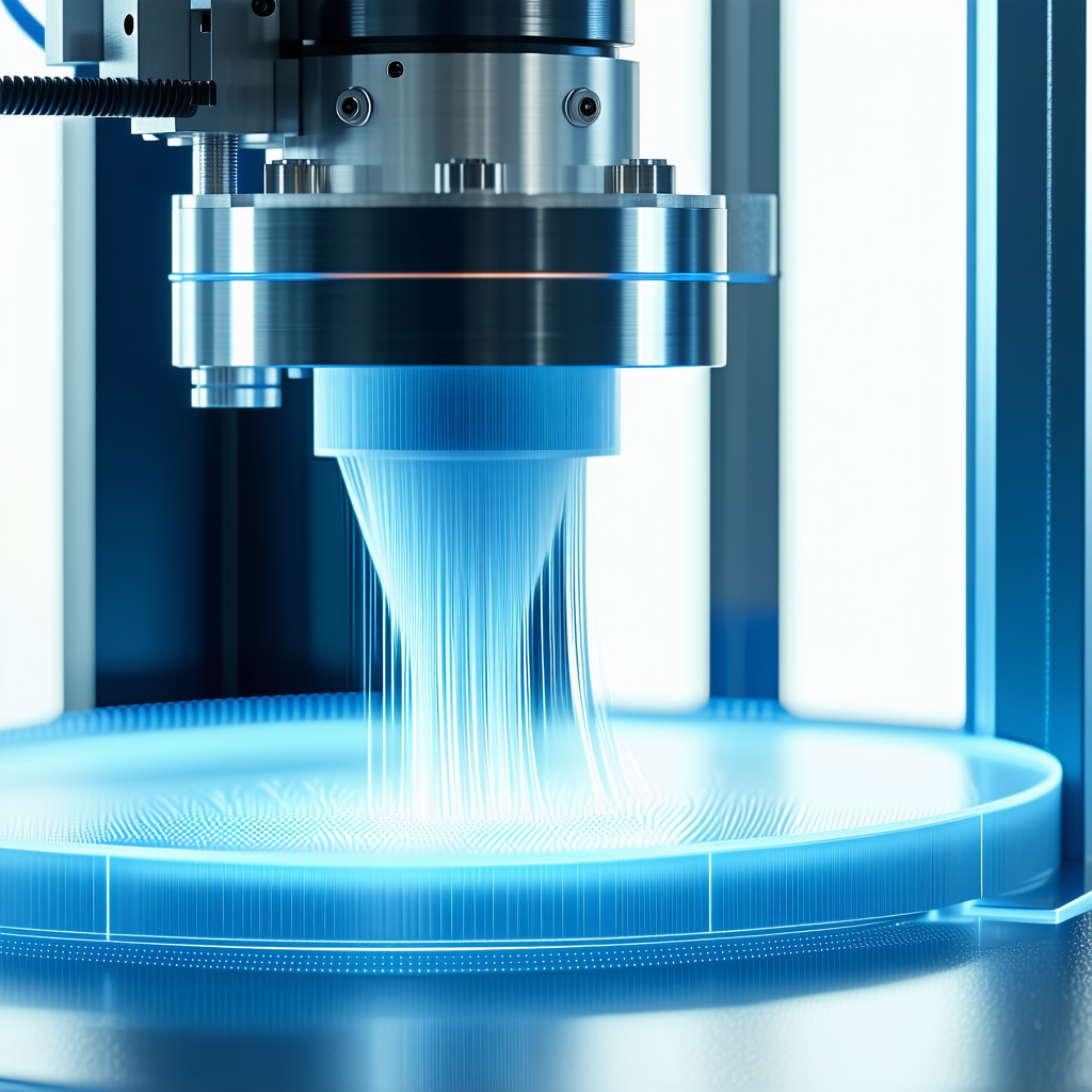 A Machine Is Creating A Plastic Object, Which Is Being Formed Into A Cup