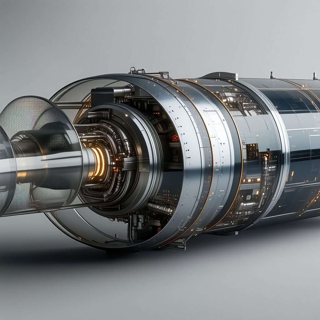 A Large Silver Machine Is Shown In A Close-up View