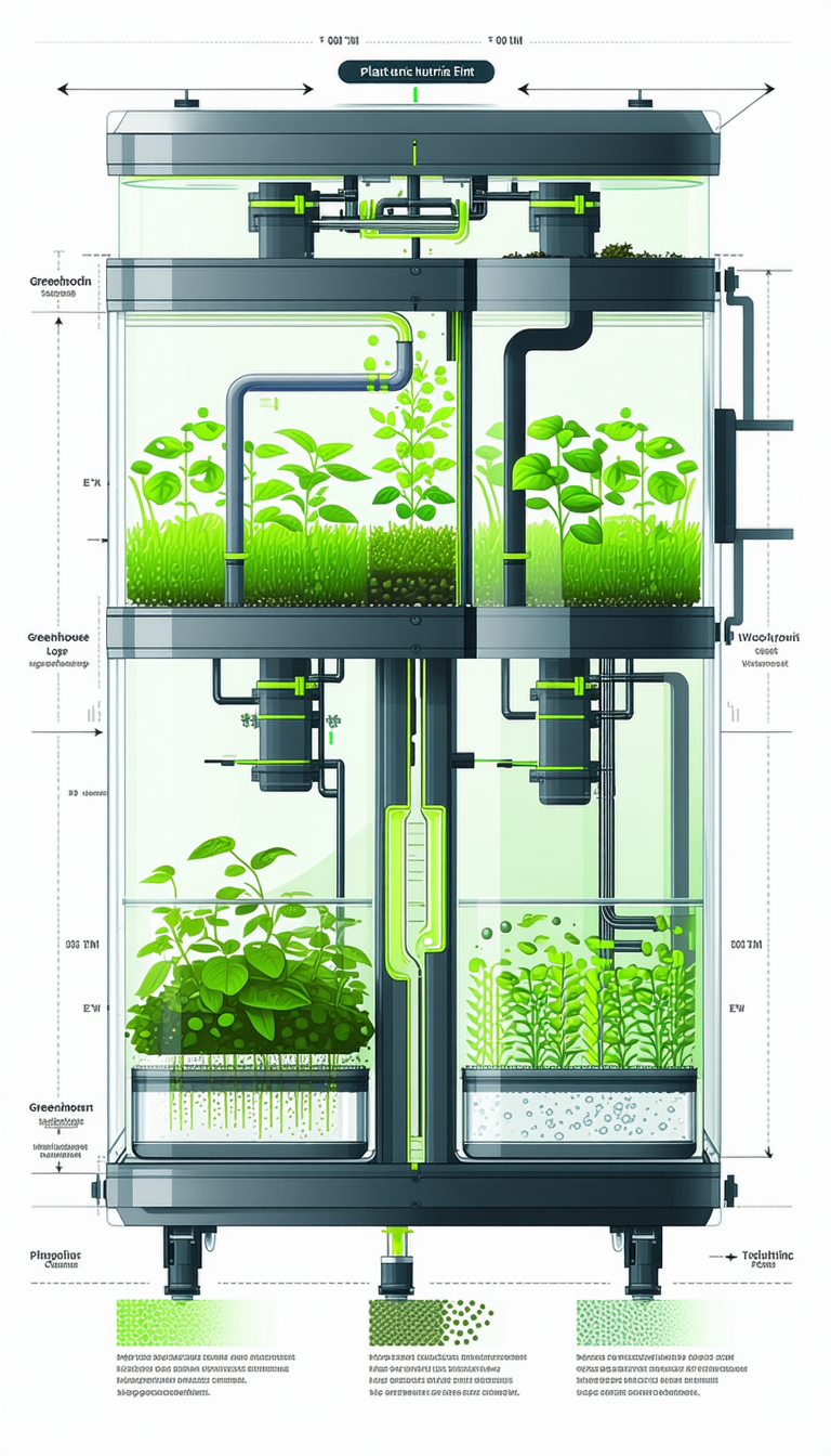 A Large, Multi-layered Greenhouse Filled With Various Plants