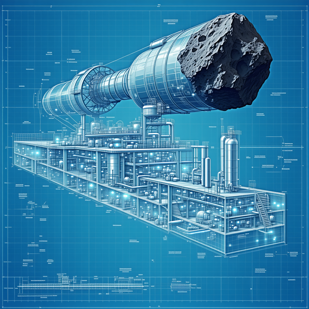 blueprint futuristic space station