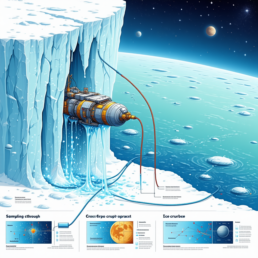 A Large Iceberg Is Shown In A Blue And White Color Scheme
