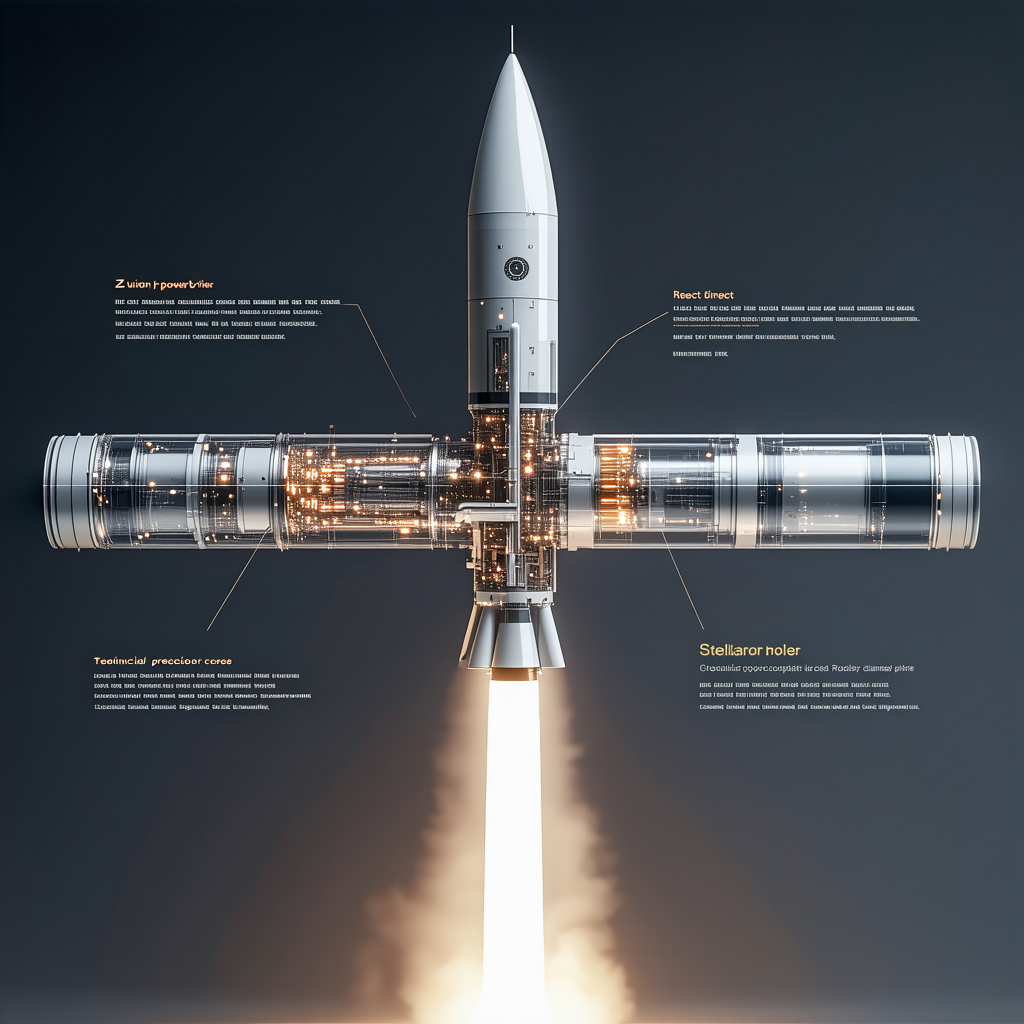 The Image Is A Diagram Of A Rocket, Showing Its Various Components And Their Functions