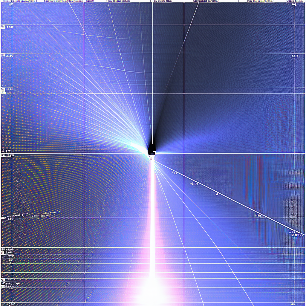 The Image Is A Blue And White Graphic Of A Tunnel